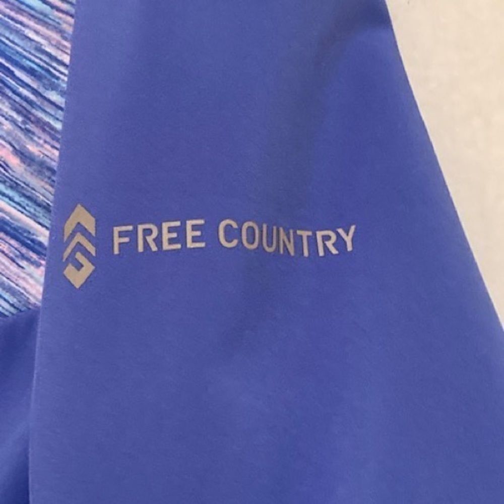 Women’s Full Zip Hooded Pink Purple Jacket by Free Country Athleisure Activewear - Picture 7 of 12